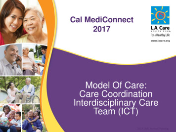 Model Of Care: Care Coordination Team (ICT) - HealthSmart MSO