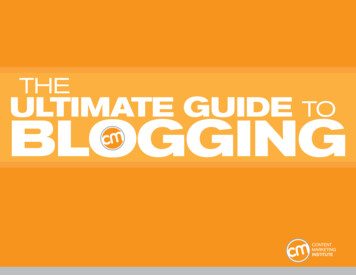 THE ULTIMATE GUIDE TO BLOGGING
