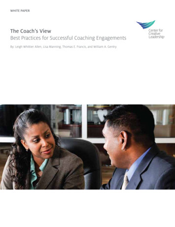 The Coach’s View Best Practices For Successful Coaching .