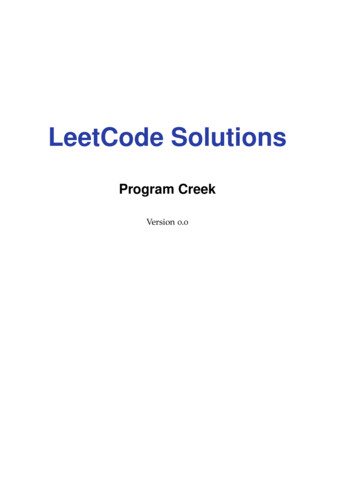 LeetCode Solutions - ProgramCreek 