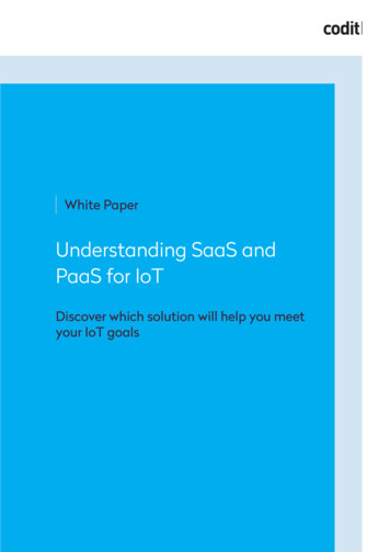 Understanding SaaS And PaaS For IoT - Managementbase