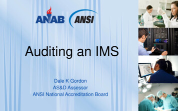 Auditing An IMS - SAE International