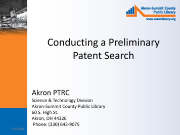 Conducting A Preliminary Patent Search