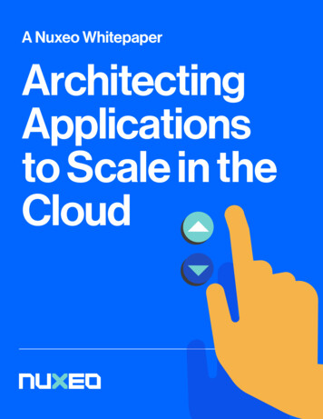 A Nuxeo Whitepaper Architecting Applications To Scale In .