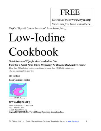 SM Low-Iodine Cookbook