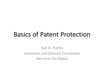 Basics Of Patent Protection - United States Patent And .