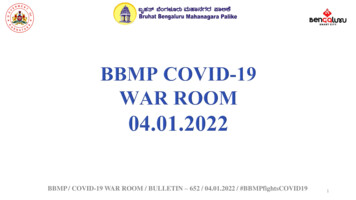BBMP / COVID-19 WAR ROOM / BULLETIN 652 / 04.01.2022 / 