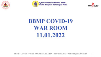 BBMP / COVID-19 WAR ROOM / BULLETIN 659/ 11.01.2022 / 
