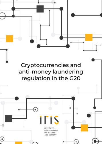 Cryptocurrencies And And-money Laundering Regulation In .