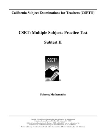 CSET: Multiple Subjects Practice Test Subtest II