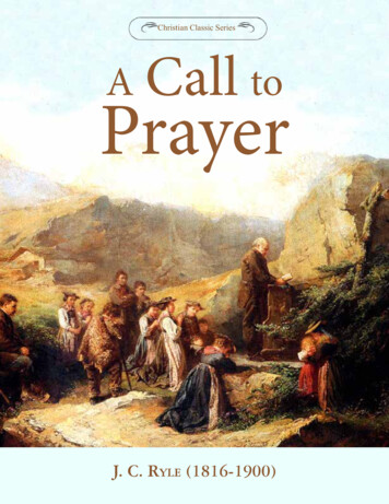 A Call To Prayer - Chapel Library