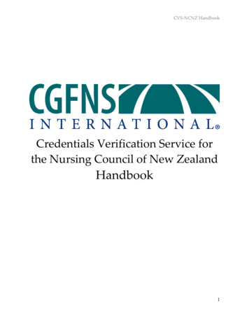 Handbook - CGFNS