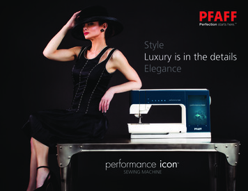 Style Luxury Is In The Details Elegance - PFAFF