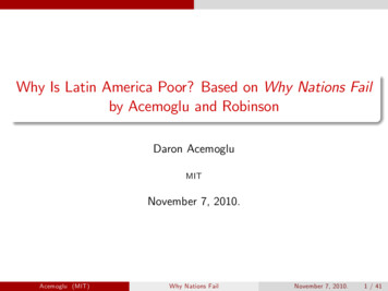 Why Is Latin America Poor? Based On Why Nations Fail By .