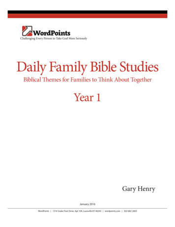 Daily Family Bible Studies