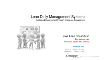 Lean Daily Management Systems - CIRAS