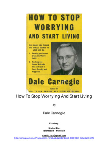 How To Stop Worrying And Start Living - Divine Revelations
