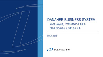 DANAHER BUSINESS SYSTEM
