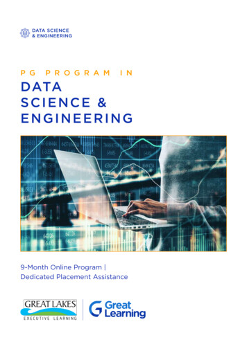 PG PROGRAM IN DATA SCIENCE & ENGINEERING