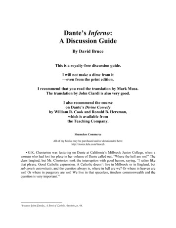 Dante’s Inferno A Discussion Guide