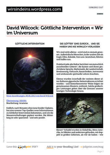 David Wilcock: Göttliche Intervention « Wir Im Universum