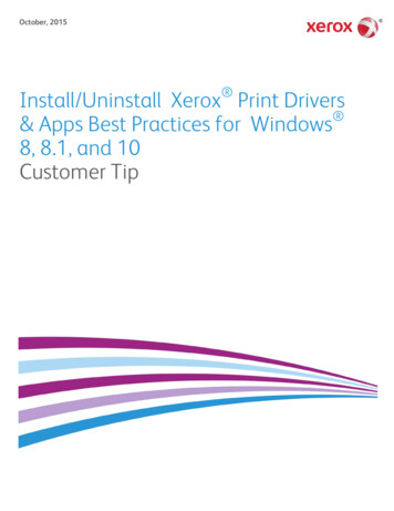 Install/Uninstall Xerox Print Drivers & Apps Best Practices For Windows .