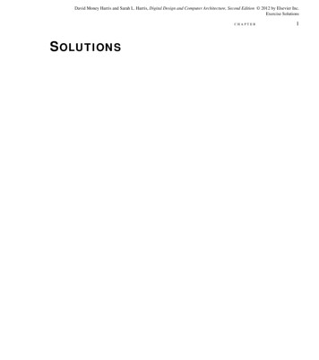 CHAPTER SOLUTIONS - Elsevier 