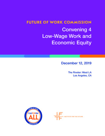 Convening 4 Low-Wage Work And Economic Equity - LWDA