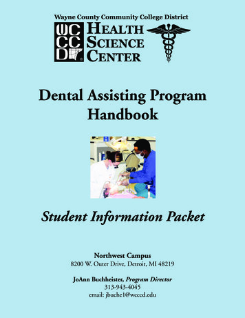 Dental Assisting Program - Wayne County Community College District