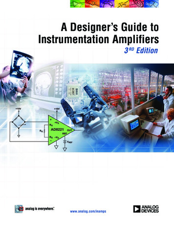 A Designer’s Guide To Instrumentation Amplifiers, 3rd Edition
