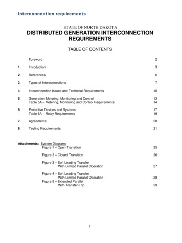 ND Distributed Generation Interconnection Requirements