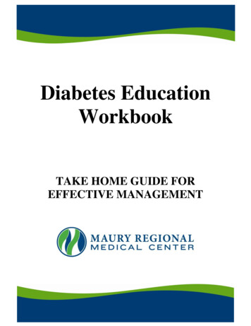 Diabetes Education Workbook