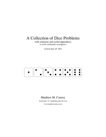 A Collection Of Dice Problems - Mad And Moonly