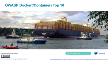 OWASP Docker(/Container) Top 10