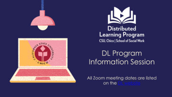 DL Program Information Session - California State University, Chico
