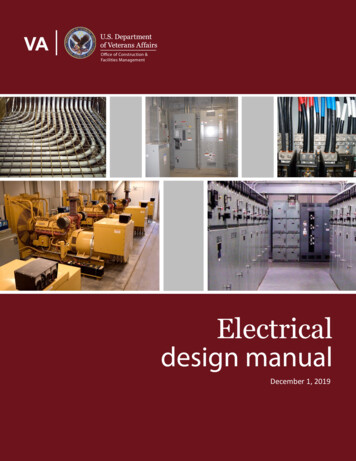 Electrical Design Manual - Veterans Affairs