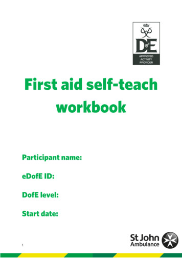 First Aid Self-teach Workbook - St John Ambulance