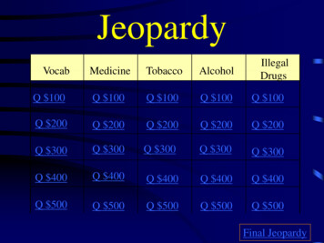 Jeopardy - Manchester University