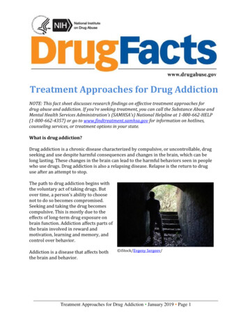 Treatment Approaches For Drug Addiction