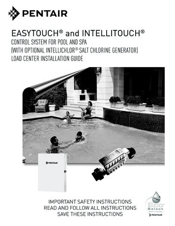 EASYTOUCH And INTELLITOUCH