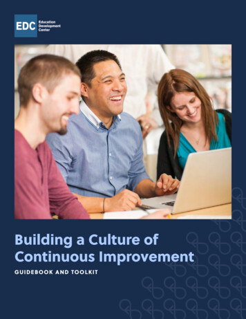 Building A Culture Of Continuous Improvement