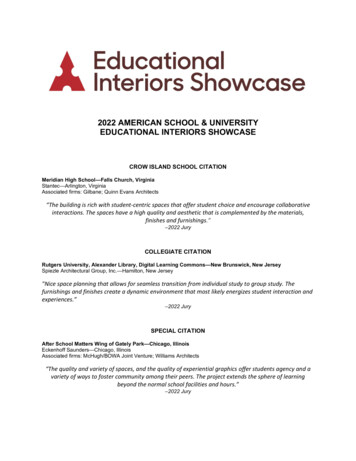 2022 American School & University Educational Interiors Showcase