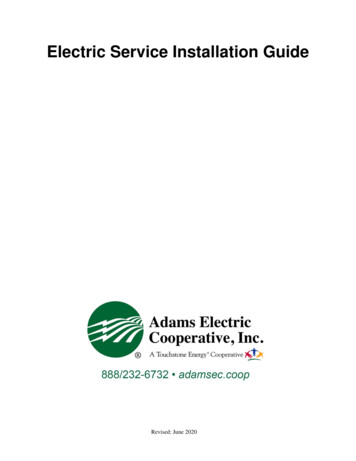 Electric Service Installation Guide