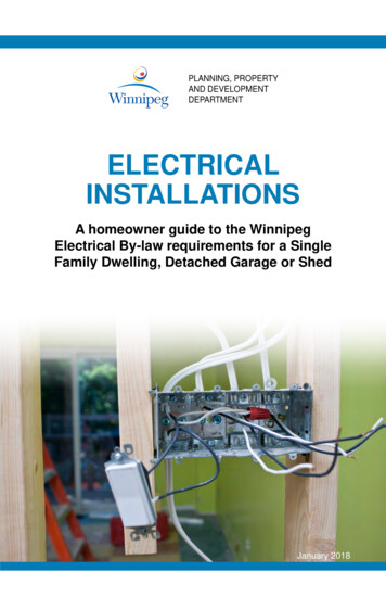 Electrical Installations - Winnipeg