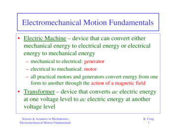 Electromechanical Motion Fundamentals