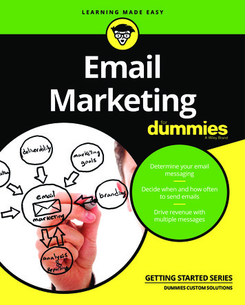 Email Marketing For Dummies - Dummies