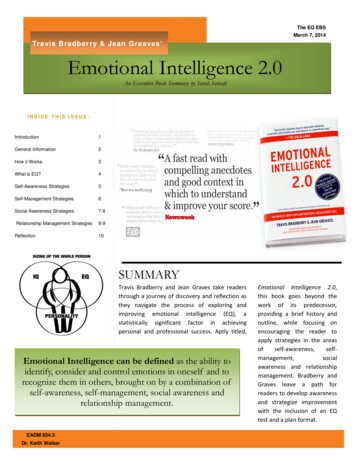 Travis Bradberry & Jean Greaves’ Emotional Intelligence 2