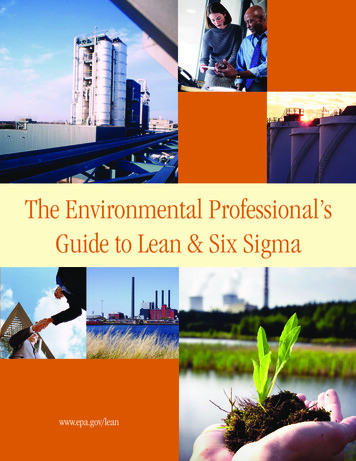 The Environmental Professional's Guide To Lean & Six Sigma