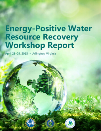 Energy-Positive Water Resource Recovery Workshop Report