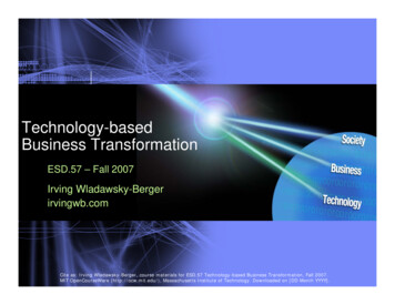 Technology-based Business Transformation